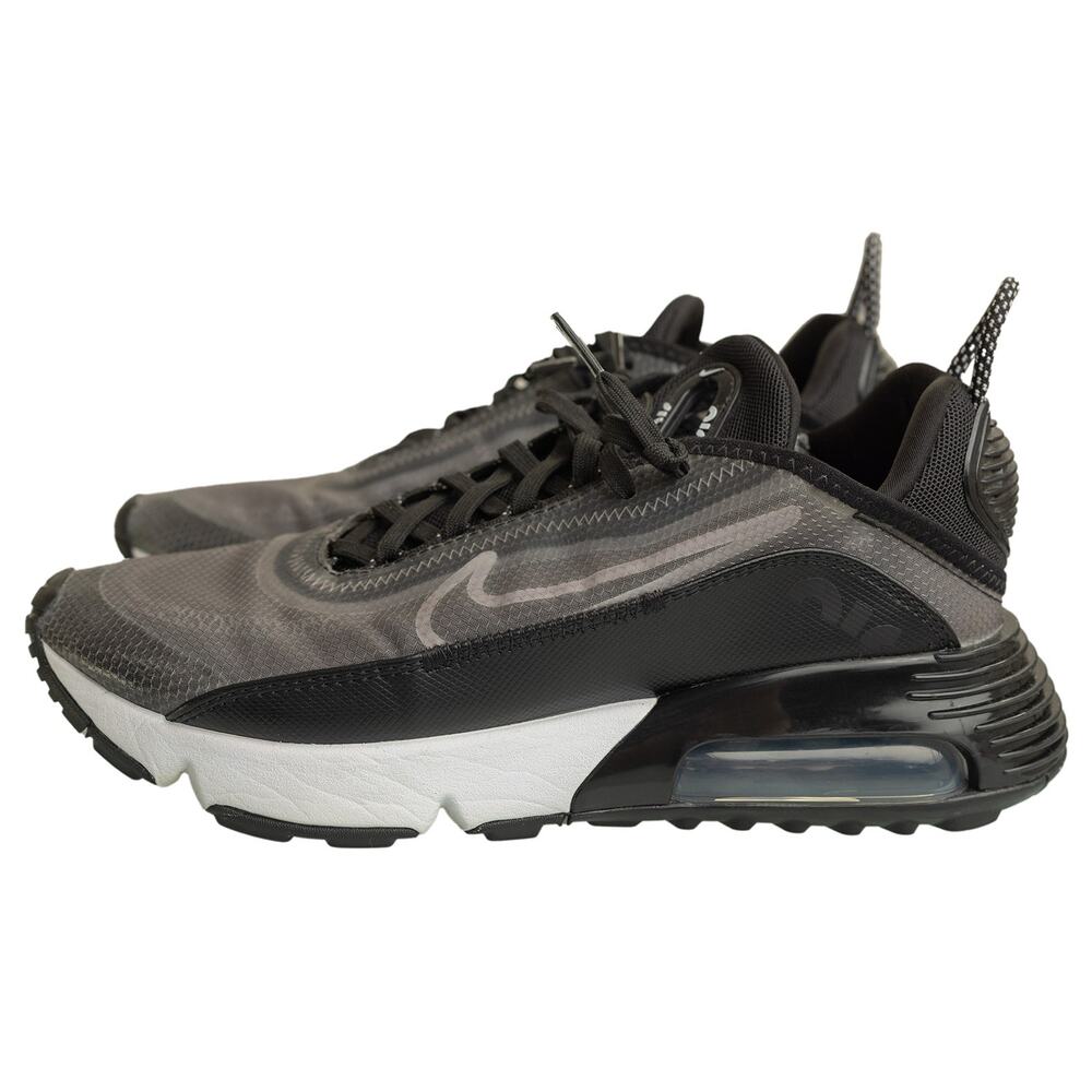 Women's Nike Air Max 2090 Black Silver White CK2612-002 Running Shoes Sz 7.5 EUC